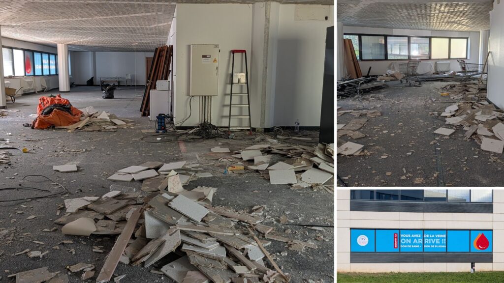 Intérieur en cours de travaux