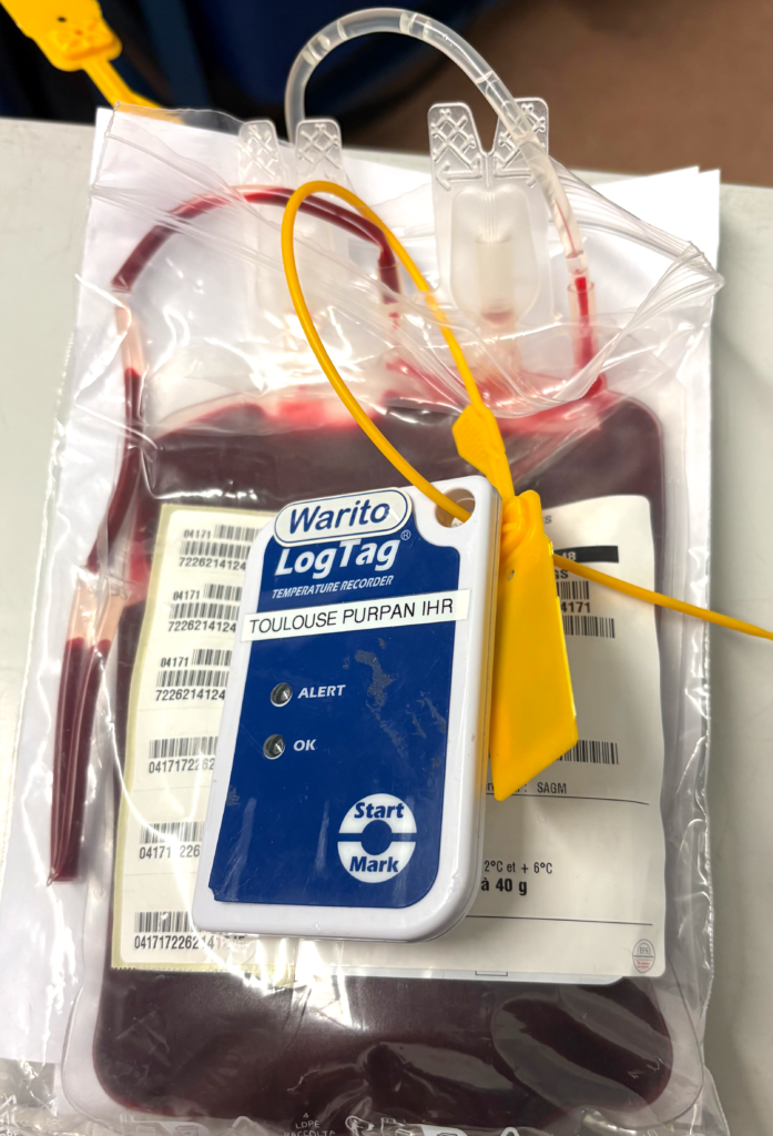 CGR scellés avec un enregistreur de température